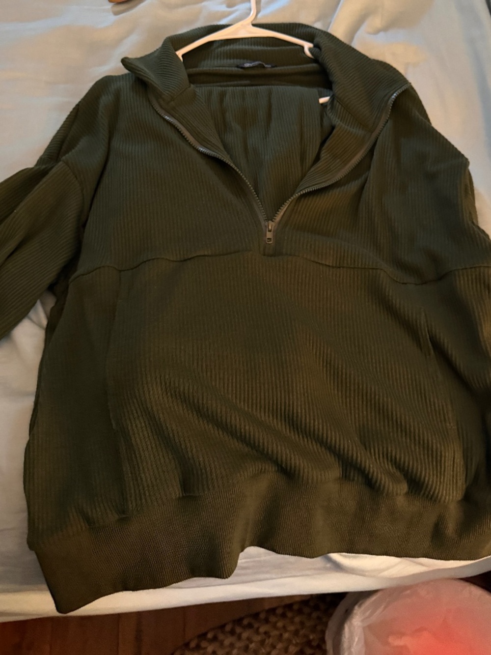 Green sweatsuit
